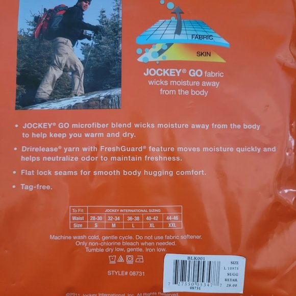 Jockey || Men's Large Long Johns Thermal Underwear || New In Package - Picture 5 of 6